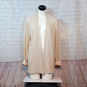Womans Croft & Barrow Cream Soft Carnigan Sweater L‎ NWT